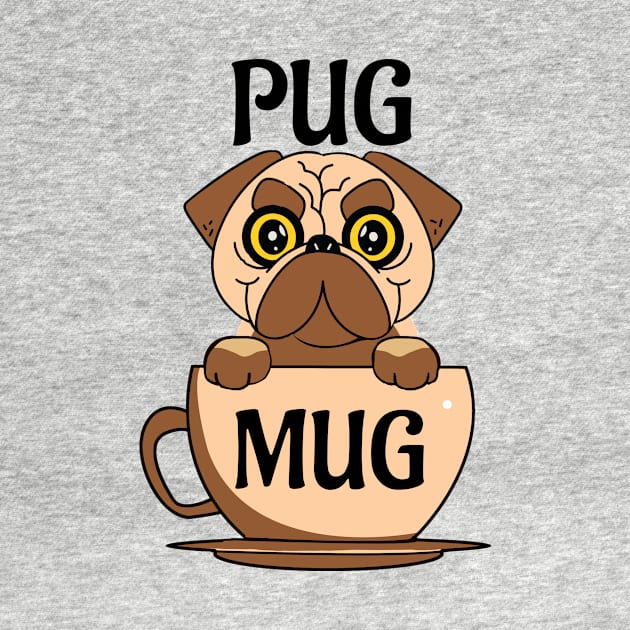 Pug Mug by Dogefellas